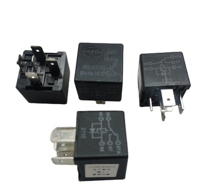 Hella Relay 4RD 933 332-09 5 PIN 24V Construction Machines Spare Parts 10/20A For SANY