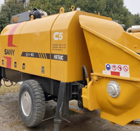 2019 پمپ بتن ثابت HBT60C 65m3/H با موتور دیزل